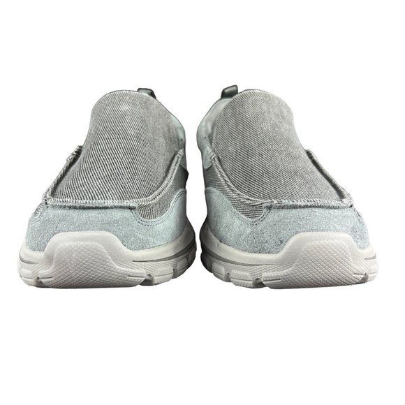 Skechers Palmero Matthis Charcoal Grey Slip On Casual Shoes Men's Sz 8.5-9.5 EE - Picture 2 of 9